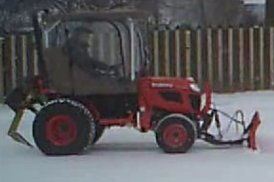 Video of wind test for makeshift cab for my Kubota B2320 made out of a golf cart cover and PVC pipe framework.